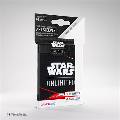 Gamegenic Sleeves: Star Wars Unlimited Art Sleeves: Space Red (60) (Sealed)