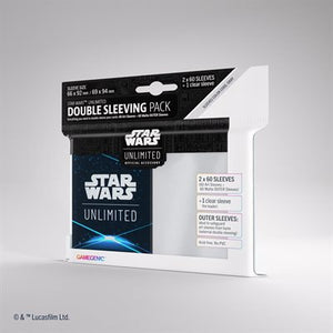 Gamegenic Sleeves: Star Wars Unlimited Double Sleeve Pack: Art Sleeves: Space Blue (120) (Sealed)