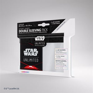 Gamegenic Sleeves: Star Wars Unlimited Double Sleeve Pack: Art Sleeves: Space Red (120) (Sealed)