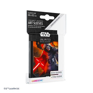 Gamegenic Sleeves: Star Wars Unlimited Art Sleeves: Kylo Ren (60) (Sealed)