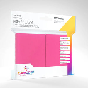 Gamegenic: Prime Sleeves - Standard Size Card Sleeves - Pink (100) (Sealed)