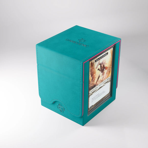 Gamegenic: Squire Plus XL Convertible Deckbox Teal/Pink (100ct) (Sealed)