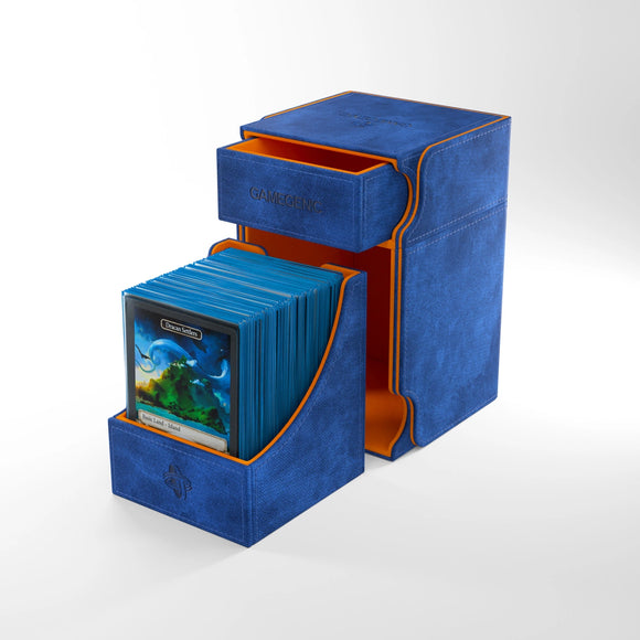 Gamegenic: Deck Box: Watchtower Convertible XL Blue/Orange (100ct) (Sealed)