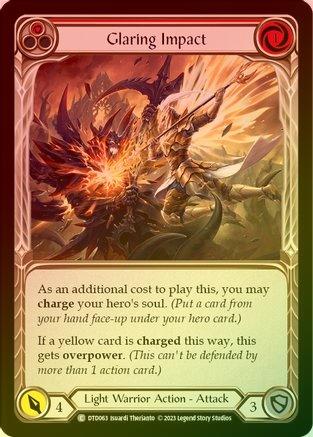 Glaring Impact (Red) - DTD063 - Rainbow Foil