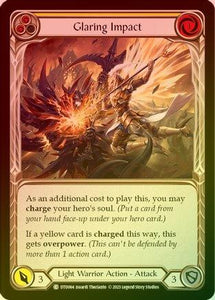 Glaring Impact (Yellow) - DTD064 - Rainbow Foil