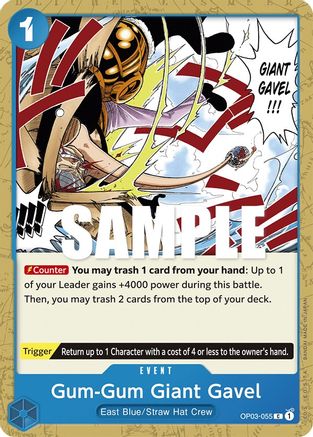 Gum-Gum Giant Gavel (Common) - OP03-055