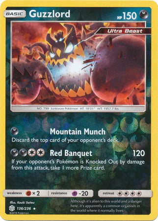 Guzzlord (Reverse Holo Rare) - 136/236