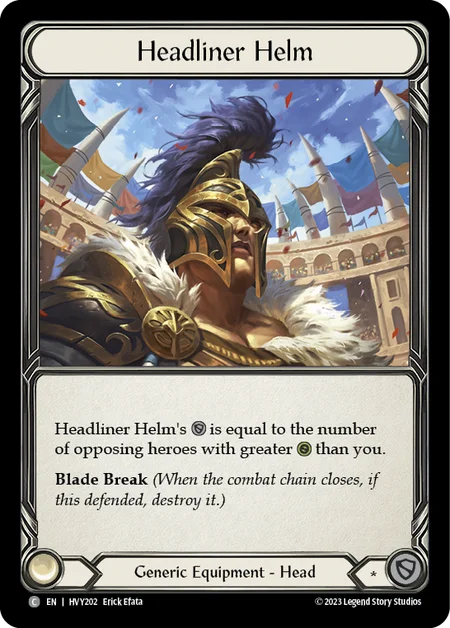 Headliner Helm (Common) - HVY202 - Cold Foil