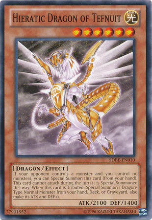 Hieratic Dragon of Tefnuit (Common) - SDBE-EN010 - Unlimited