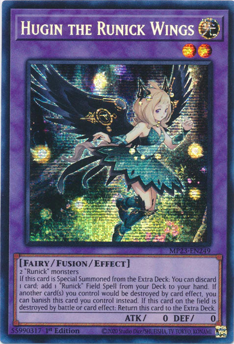 Hugin the Runick Wings (Prismatic Secret Rare) - MP23-EN249