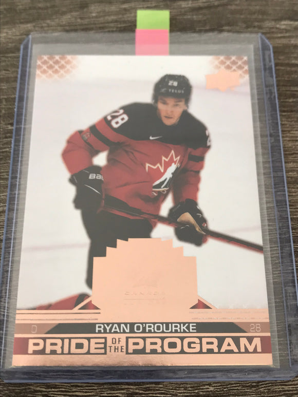 2022-23 - Ryan O'Rourke - Team Canada Juniors Pride of the Program (Rose Gold) - 82