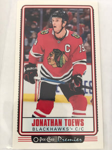 2021-2022 - Jonathon Toews - O-Pee-Chee Premier Tall Boys - #P-3