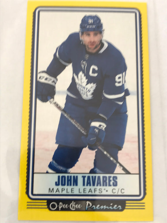 2021-2022 - John Tavares - O-Pee-Chee Premier Tall Boys - #P-8