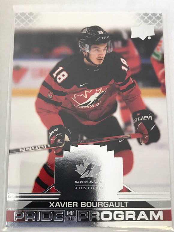 2022-2023 - Xavier Bourgault - Team Canada Juniors Pride of The Program - #80