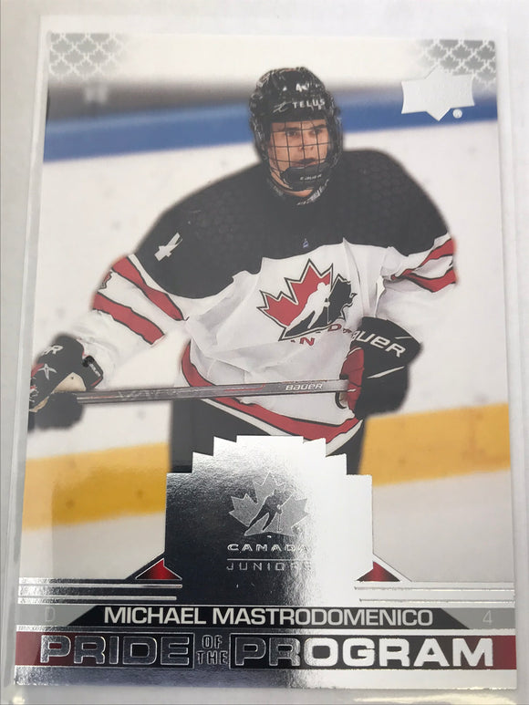 2022-2023 - Michael Mastrodomenico - Team Canada Juniors Pride of the Program - #95