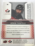 2022-2023 - Adam Fantilli - Upper Deck Team Canada Juniors - Pride of The Program - #96