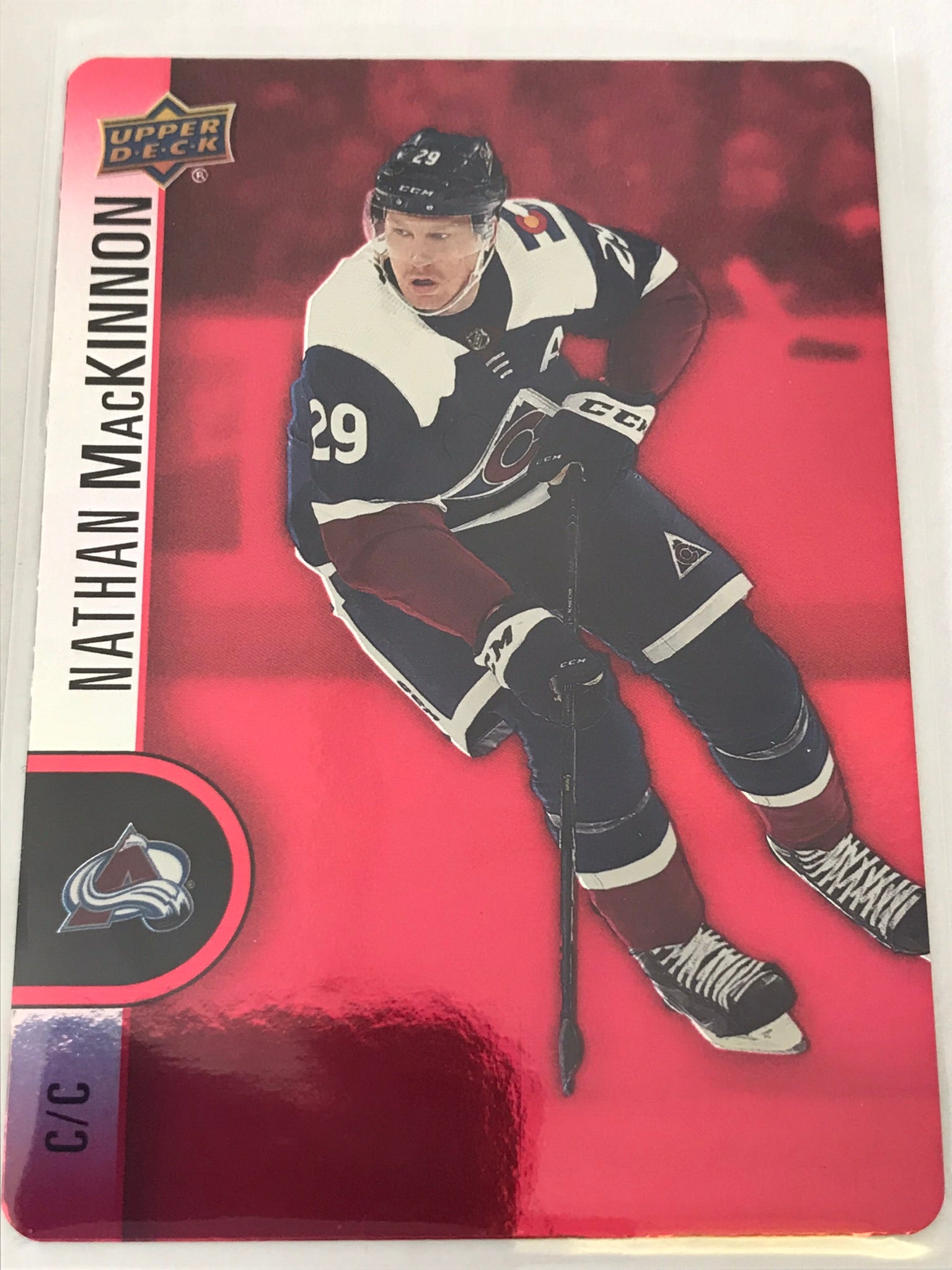 20222023 Nathan MacKinnon Tim Horton's Red Die Cut DC3 MK Cards