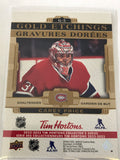 2022-2023 - Carey Price - Tim Horton's Gold Etchings - #G-5