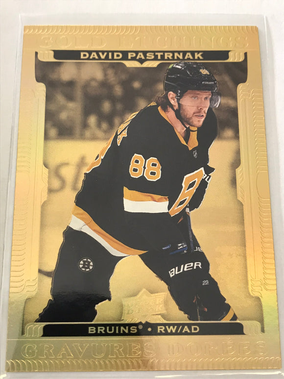 2022-2023 - David Pastrnak - Tim Horton's Gold Etchings - #G-8