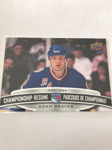 2022-2023 - Adam Graves - Tim Horton's Championship Resume - #CR-8