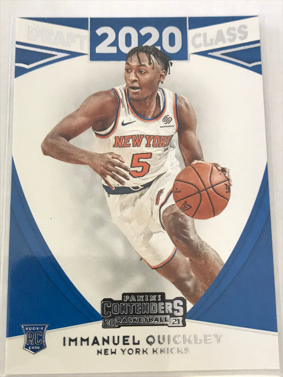 2020-2021 - Immanuel Quickley - Panini Contenders Draft Class - #10