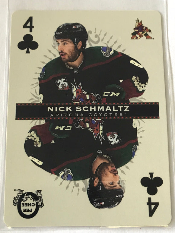 2021-2022 - Nick Schmaltz - O-Pee-Chee Playing Cards - 4 of Clubs