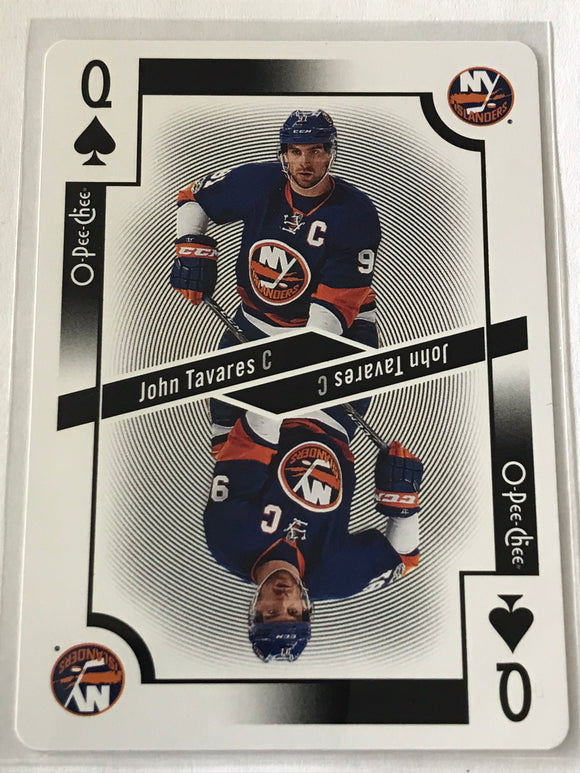 2017-2018 - John Tavares - O-Pee-Chee Playing Cards - Queen of Diamonds