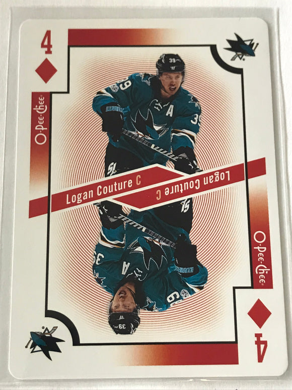 2017-2018 - Logan Couture - O-Pee-Chee Playing Cards - 8 of Spades