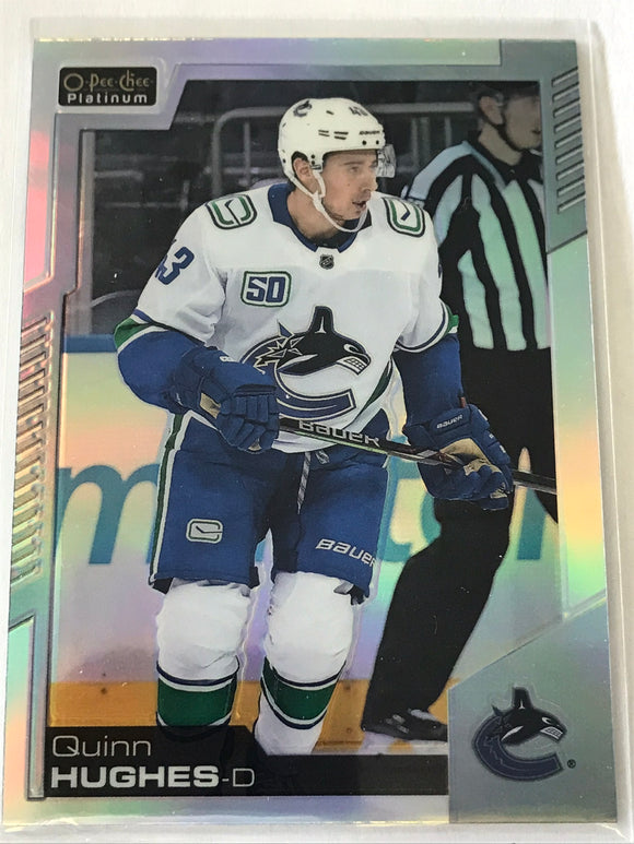 2020-2021 - Quinn Hughes - O-Pee-Chee Platinum (Rainbow) - #10