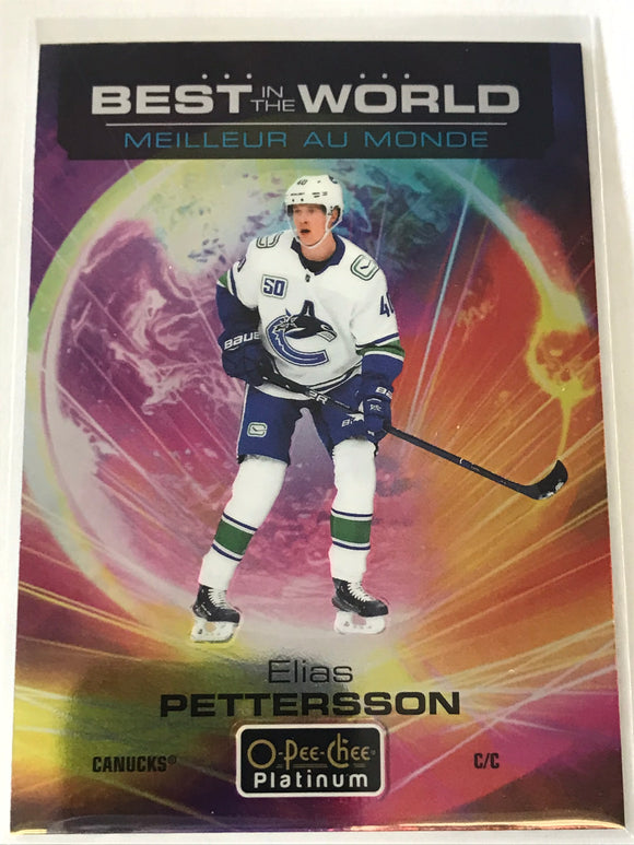 2020-2021 - Elias Petterson - O-Pee-Chee Platinum Best In The World - #BW-14