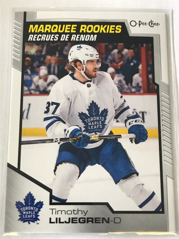 2020-2021 - Timonthy Liljegren - O-Pee-Chee Marquee Rookies - #501