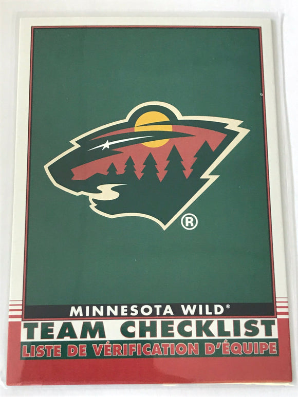 2020-2021 - Minnesota Wild - O-Pee-Chee Team Checklist Retro - #565