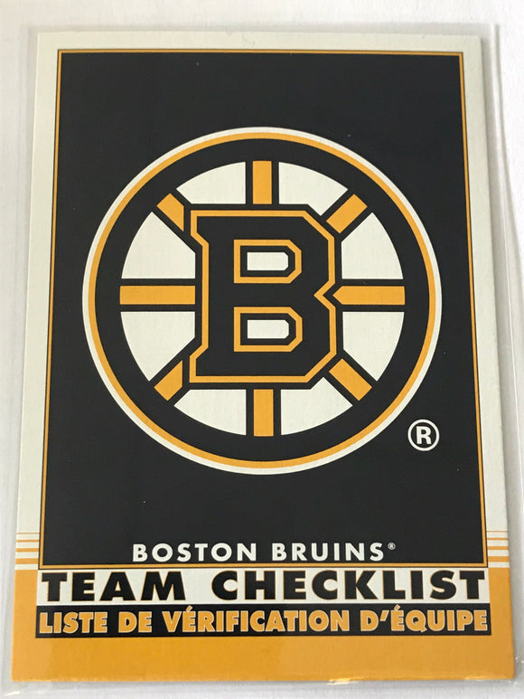 2020-2021 - Boston Bruins - O-Pee-Chee Team Checklist Retro - #553