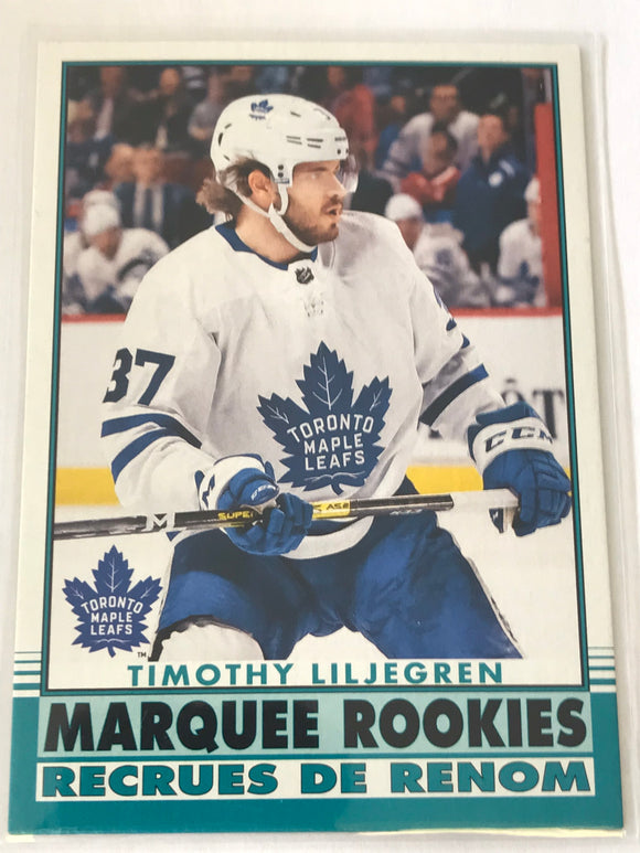 2020-2021 - Timonthy Liljegren - O-Pee-Chee Marquee Rookies - #501