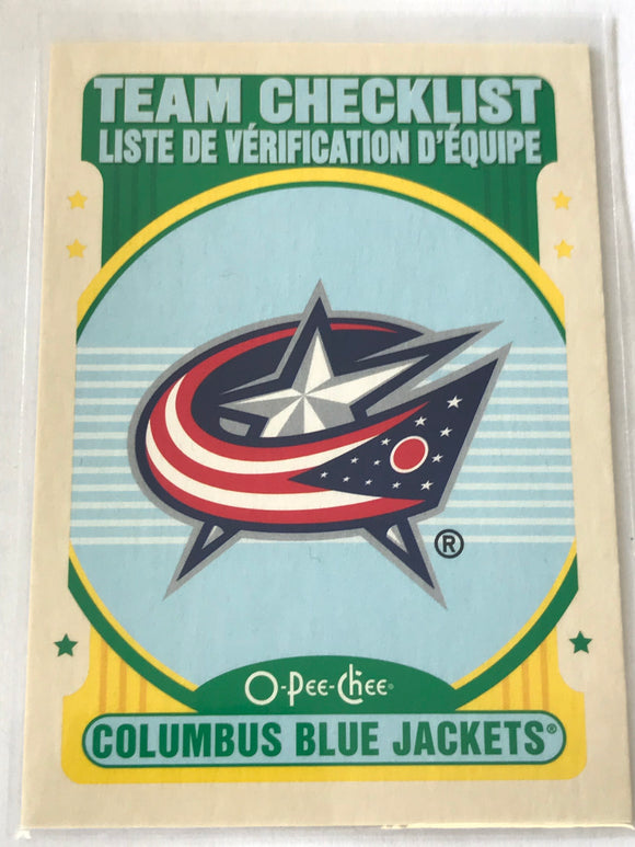 2021-2022 - Columbus Blue Jackets - O-Pee-Chee Team Checklist - #559