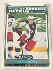 2021-2022 - Joshua Dunne - O-Pee-Chee Marquee Rookies - #540