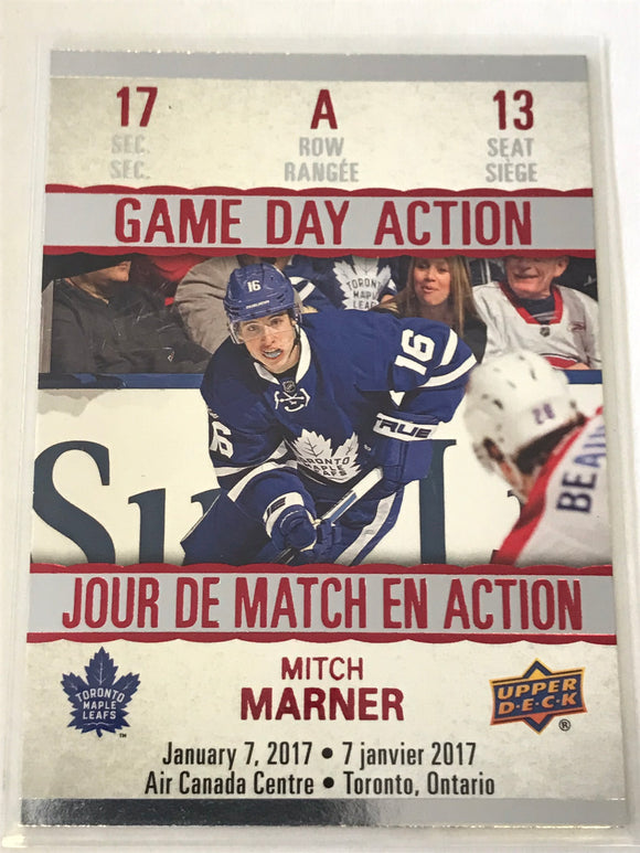 2017-2018 - Mitch Marner - Tim Hortons Game Day Action - #GDA-13