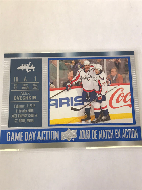 2016-2017 - Alex Ovechkin - Tim Hortons Game Day Action - #GDA-14