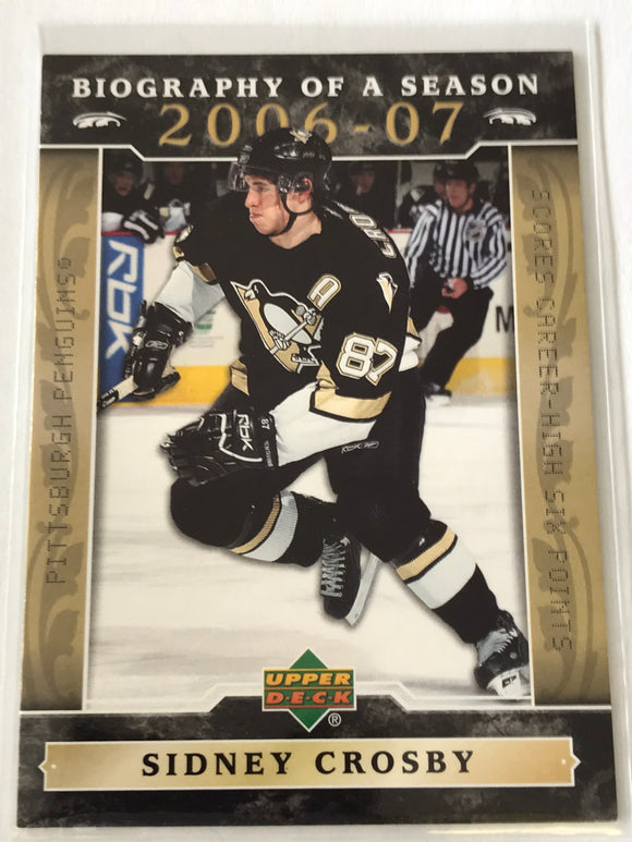 2006-2007 - Sidney Crosby - Upper Deck - #BOS9