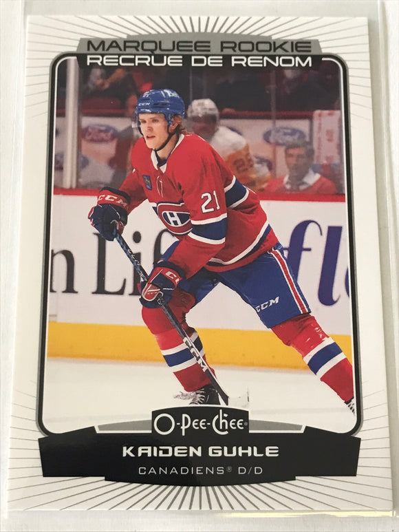 2022-2023 - Kaiden Guhle - O-Pee-Chee (RC) - #586