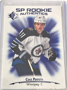 2021-2022 - Cole Perfetti - SP Authentics Rookie - #116