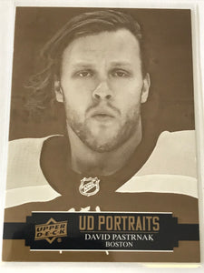 2021-2022 - David Pastrnak - Upper Deck UD Portraits - #P-18