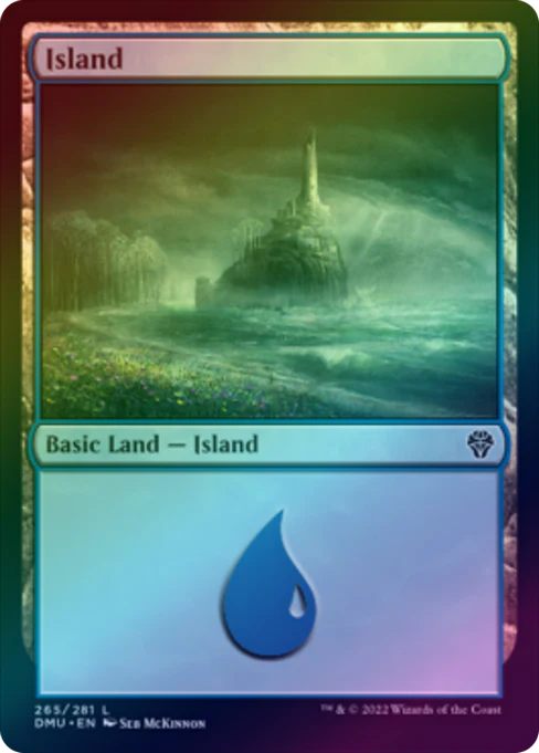 Island (Land) - 265/281 - Foil