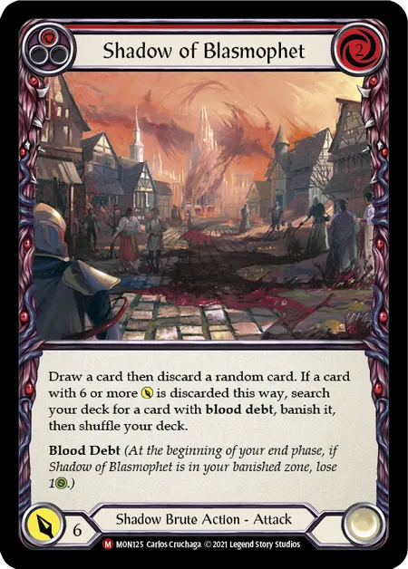 Shadow of Blasmophet (Majestic) - MON125  1st Edition Normal