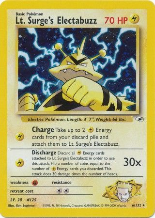 Lt. Surge's Electabuzz (Rare) - 6/132 - Unlimited