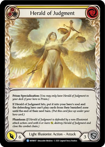 Herald of Judgement (Rare) - MON007 - First Edition Normal