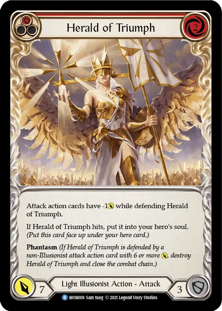 Herald of Triumph (Red) - MON008 - First Edition Normal