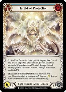 Herald of Protection (Blue) - MON016 - 1st Edition Normal