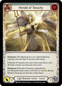 Herald of Tenacity (Blue) - MON025 - First Edition Normal