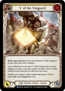 V of the Vanguard (Yellow) - MON035 - 1st Edition Rainbow Foil